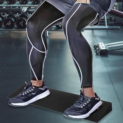 kowaku Squat Wedge Block Elevated Squat Professional Slanting Board Slant Board Calf Stretcher for Pushup Home Gym Stretch Workout