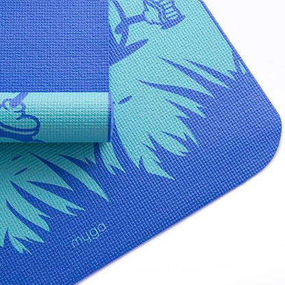 Myga Silk Print Kids Yoga Mat,Non-Slip Yoga Mat for Childrens Exercise, Fitness, Yoga and Mindfulness Lightweight, Easy Clean Play Mat for Girls and Boys