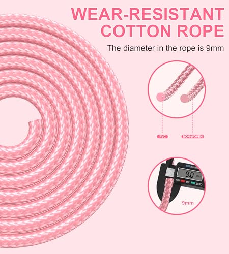 Jump Rope for Women Men, Fitness Jumprope for Women Workout, Adjustable Adult Exercise Skipping Rope