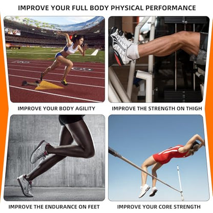 Vertical Jump Trainer, Leg Resistance Bands Set to Improve Strength Agility Focus Speed, Basketball Volleyball Baseball Tennis Football Exercise Equipment