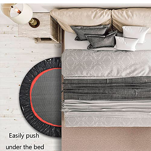 Replacement Trampoline Pad Outdoor Trampoline 40",Fitness Trampoline with Handle,Mute Foldable Trampoline Mini Exercise Rebounder for Adults Indoor/Garden Workout Equipment,Maximum Load 200Kg