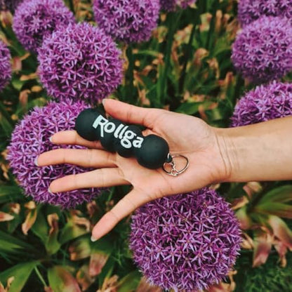 Rollga Micro - The Better Hand & Foot Roller for Plantar Fasciitis, Deep Tissue Massage, Physical Therapy, & Trigger Point Release. More Targeted Pressure Than A Lacrosse Ball. Solid Rubber.