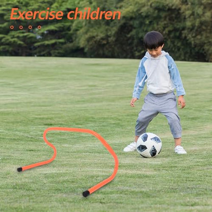 TEHAUX 2pcs Plastic Speed Hurdles Agility Training Equipment 23cm Lightweight Football and Basketball Drill Obstacles for Youth Athlete Speed and Agility Practice