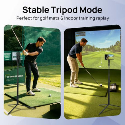 Golf Tripod for Swing Recording & Analysis, 59" Extra-Height