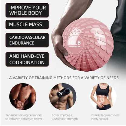 Medicine Ball 8, 10 lbs Slam Ball Weighted Balls for Exercise Strength and Crossfit Workout