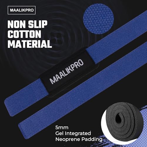 Weight Lifting Straps | Wrist Lifting Strap - color: Dark Blue