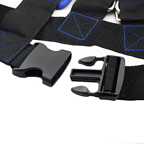 Speed Training Belt Sled Harness Resistance Band Waist Belt Agility Training Vest - color: Blue vest