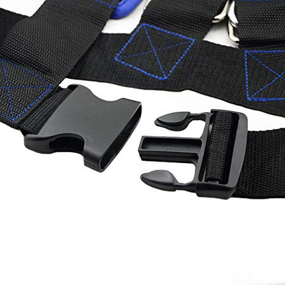 Speed Training Belt Sled Harness Resistance Band Waist Belt Agility Training Vest - color: Blue vest