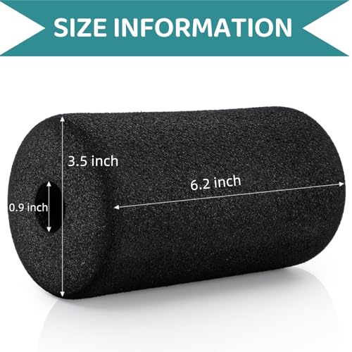 WRINGKIT 8 Pack Foot Foam Pads Rollers, Machine Leg Foam Roller, Fits 1" Tube, Buffer Tube Cover, Roller Pad for Leg Extension Weight Bench Inversion Gym Equipment Replacement