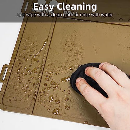 CKPART Gun Cleaning Mat, Premium Magnetic Pad With Organizer Parts Tray, Anti-Slip Rubberized Pistol Mat, Protective Workbench Mat for Gun Cleaning (16.5"x 10.43")