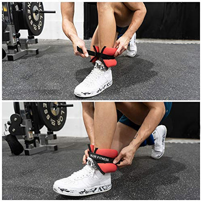 Valor Fitness Wrist or Ankle Weight Sets - 2 lb Pair or 3 lb Pair Plus Bundle Option- Velcro and Steel Loop Closure - Home Gym Workout Gear