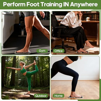 Ankle Balance Board & Sidekick Axis Board, 11.4" Portable | Ankle Strengthener & Trainer, Adjustable Foot Strengthener, Mobility, Stability & Sports Recovery, Durable Birch Wood