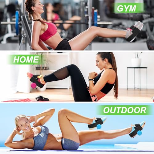 Dumbbell Foot Attachment- Adjustable Ankle Weights Strap for Leg Workouts, Home Gym Equipment - Perfect for Hamstring Curl, Shin Splint Relief, Monkey Feet Weight Lifting - Leg Weights for Men & Women