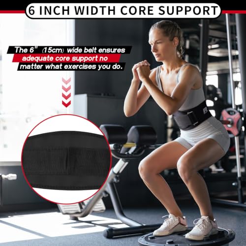 RitFit Weight Lifting Belt 6 Inch for Squats Deadlift Strength Training - color: Green, size: L(36"-44")