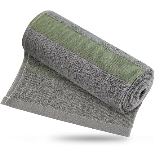 Zumi MINI 100% Cotton Camping Travel Towel - Small, Ultralight, Fast Drying, Highly Absorbent, Soft and Gentle on the Skin, Safe for the Planet (28"x13" Gray) - color: Gray Mini