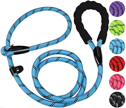 Dog Leash, 6 FT Heavy Duty Dog Leashes with Comfortable Padded Handle,Blue - color: Blue, size: 6 Feet x 1/2 Inch