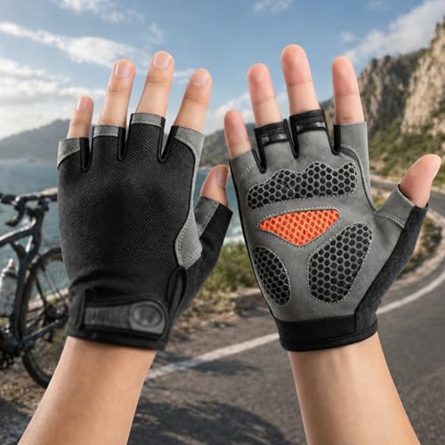 Sports Half-Finger Gloves for Men and Women - Outdoor Cycling, Fitness, Breathable, Driving, Fishing, and Biking Gloves