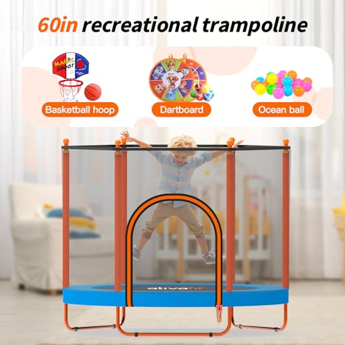 60inch rebounder trampoline for kids
