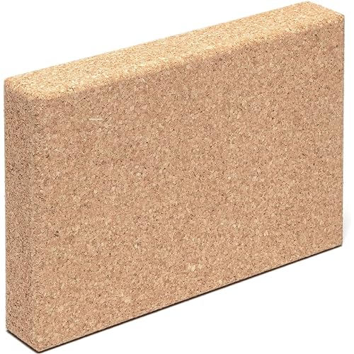 Go4Cork Cork Slim Yoga Block for Yoga, Pilates & Meditation | Non-Slip, Hypoallergenic, Sustainable, Non-Toxic Yoga Block