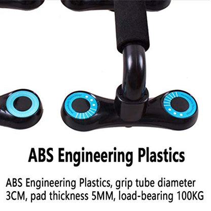 Stand with Adjustable Heights Includes Jump Rope Cushioned Foam Grip and Non-Skid Pad for Home Workout, Chest Tricep Bodyweight Training