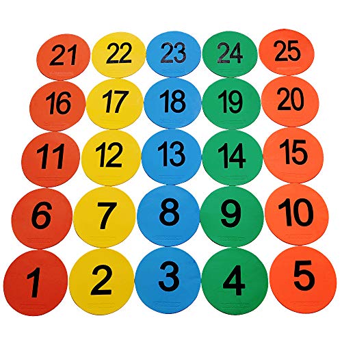 8inch Numbered Spot Markers Set of 25pcs