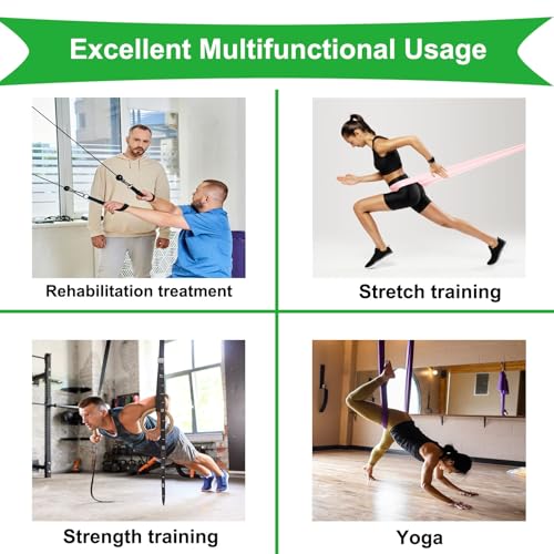 Resistance Band Wall Anchors, Workout Wall Mount Hooks,Wall Mount Anchors Home Gym Accessories Equipment for Body Weight Straps, Strength Training, Physical Therapy Exercise