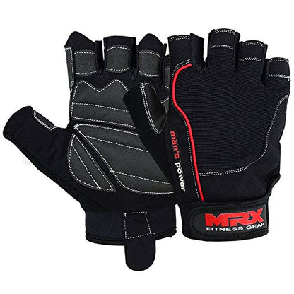 MRX Weightlifting Gloves for Men and Women Gym Workout Bodybuilding Strength Training Weight Lifting Grip Glove with Padded Palm