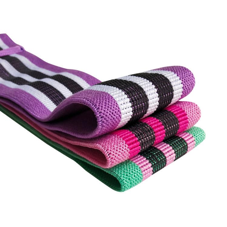3PCS Resistance Bands, 3 Levels Cloth Booty Loop Bands, Thick Workout Squat Bands for Home Fitness Gym Yoga