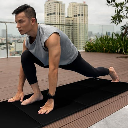 BalanceFrom All Purpose Extra Thick High Density Anti Tear Gymnastics Gym Folding Exercise Aerobics Mats