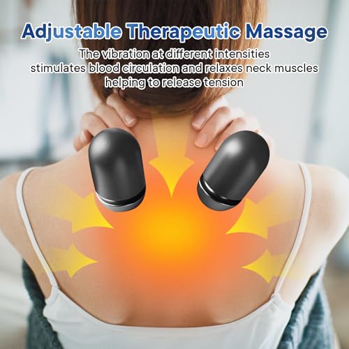 3-in-1 Cordless Heated Neck Massager Pillow for Pain Relief Deep Tissue