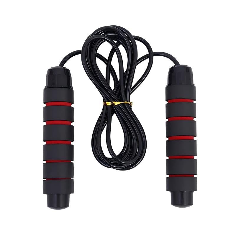 Weighted Jump Rope, Adjustable Steel Cable Fitness Jumping Rope with Smooth Rotation – 380g Heavy Rope for Home Gym, Workout, Exercise, Training – Non‑Slip Foam Handles for Women & Men