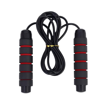Weighted Jump Rope, Adjustable Steel Cable Fitness Jumping Rope with Smooth Rotation – 380g Heavy Rope for Home Gym, Workout, Exercise, Training – Non‑Slip Foam Handles for Women & Men