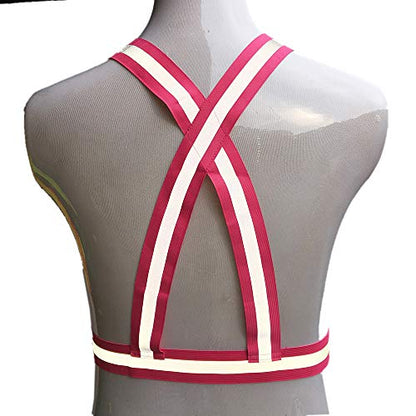 zojo Kids High Visibility Reflective Safety Strap Vest 2PCS - color: Neon Pink-kids Size