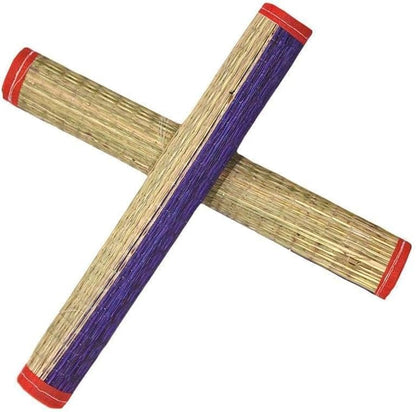 Handmade Natural Kusha Grass Pooja Aasan - Traditional Sitting Mat for Puja, Meditation & Temple - Eco-Friendly Floor Chatai with Woven Border (Pack of 4)