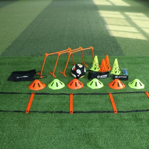 Agility Ladder Training Set, Soccer Cones & Hurdles, Football Training Equipment, Speed & Agility Gear