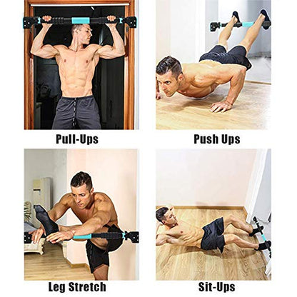 Pull Up Bar for Doorway, No Screws Chin Up Bar Adjustable Dip Bars with Grooved Lock for Fitness Workout Chin-Up Bar Adjustable Width Wall Bar,Home Gym Equipment,Load Bearing 200 KG