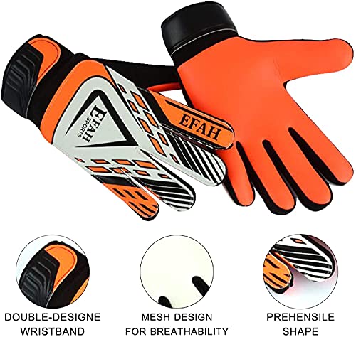 Soccer Goalie Goalkeeper Gloves for Kids Boys Children Football Gloves with Strong Grips Palms