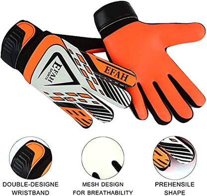 Soccer Goalie Goalkeeper Gloves for Kids Boys Children Football Gloves with Strong Grips Palms