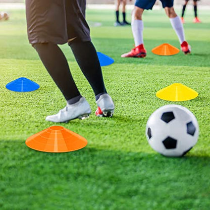 60/120 Pack Agile Soccer Cones with Portable Bags & Brackets,Sports Cones,cones for sports training，soccer cones for training，soccer training equipment，Agile Soccer Cones Used for Football Training - size: B-120 Pack Soccer Cones