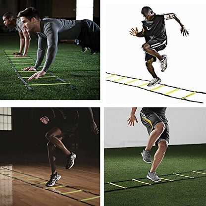 Agility Training Ladder - Improve Speed, Coordination, Develop Foot Strength, Better Footwork, Perfect Fitness Training Equipment for Basketball Soccer Baseball, Team Sports Practice