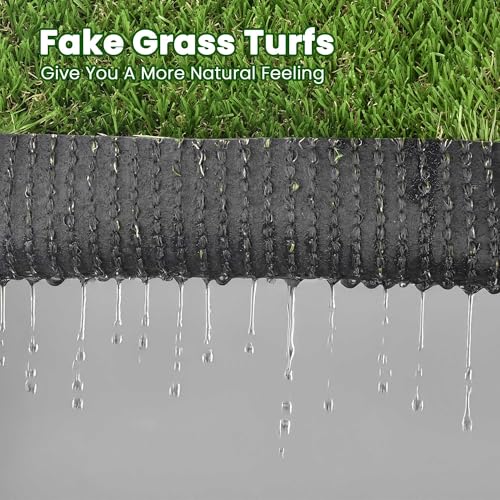 Yescom Sports Workout Outdoor Gym Flooring Turf for Crossfit Training Sled - size: 0.4"H-5'x65'(325Sq.Ft)