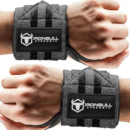 Wrist Wraps for Weightlifting (USPA & IPL Approved) - 18” Premium Quality Wrist Straps for Weightlifting - Weight Lifting Wrist Wraps with Thumb Loop - Best Gym Wrist Wraps for Lifting Weights, Curls & Dips - Lifting Wrist Wraps for Bench, Powerlifting &