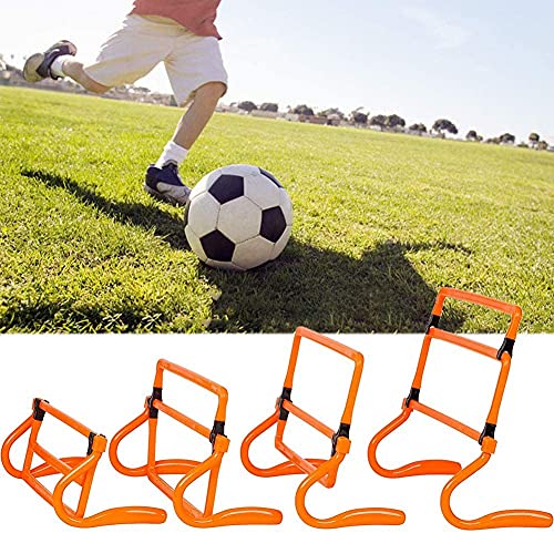 4-Pack Agility Speed Training Adjustable Hurdle Set, 4 Heights, Mini Ultra Durable Football Hurdles ladders