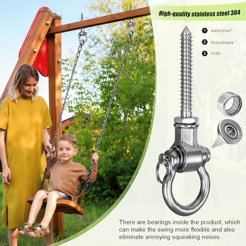 6Packs Heavy Duty Swing Hangers Permanent Anti Rust Bearing - size: 6 inch Style 3