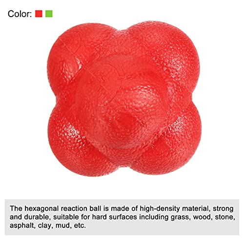 PATIKIL Bounce Reaction Balls Coordination Training Ball Agility Trainer TPR for Speed Reflex