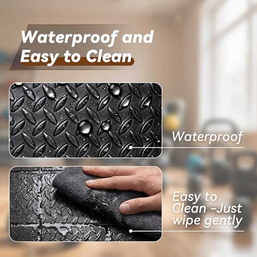 Walking Pad Mat for Carpet - 0.25" Thick Foldable Treadmill Mat - size: 55"L x 23.6"W x 0.3"Th