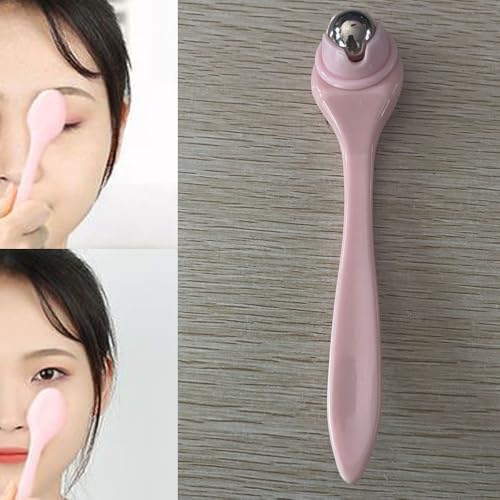 2 Pack Eye Cream Applicator Wand Stick Small Face Roller Eye Serum Applicator Massager Eyes Care Stick Cooling Therapy Ice Globes for Facial Moisturizer Under Eyes Brightener Reduce Puffiness