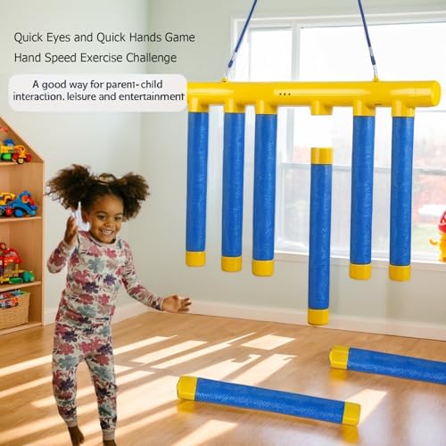 2026 Upgrade Reflex Challenge Game,Throwing Stick Game,Hand Eye Coordination Training Toy,Hand Challenge,Adjustable Speed Catching for All Ages