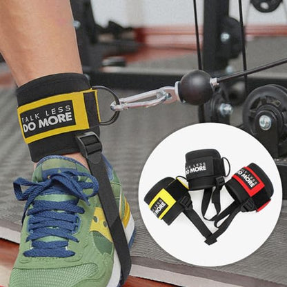 Ankle Straps, Padded Ankle Straps Comfortable Workout Ankle Belt Adjustable Ankle Cuffs Cable Machine Attachment Gym Equipment, Black