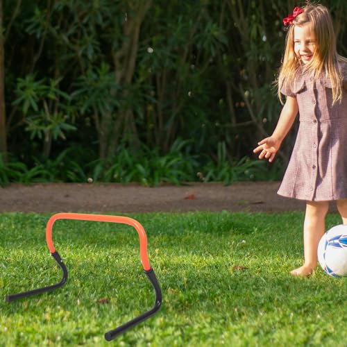 Adjustable 2-Level PVC Plastic Soccer Training Agility Speed Hurdle Mini Foldable Sports Hurdle for Football Agility Drills